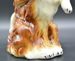 rare Sitzendorf? German porcelain antique XL Dog Cairn Terrier Figurine 11¼ 