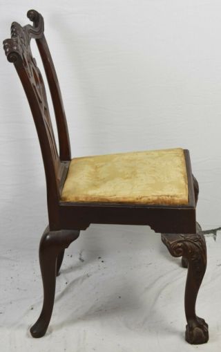 GEORGIAN FURNISHING Co Chippendale Style Mahogany Dining Chair Claw and Ball 4