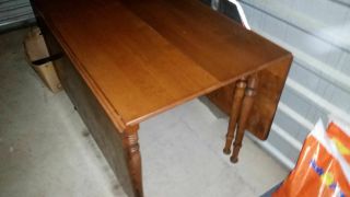 Vintage Maple Wood Cushman Kitchen Table and Chairs for tillerlhome 4
