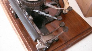 Antique Peoples Typewriter Circa 1891 Garvin Machine Co York 2