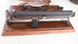 Antique Peoples Typewriter Circa 1891 Garvin Machine Co York 3