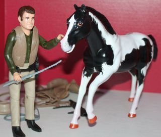 Bonanza American Character Tv Toy Little Joe Figure & Custom Painted Horse,