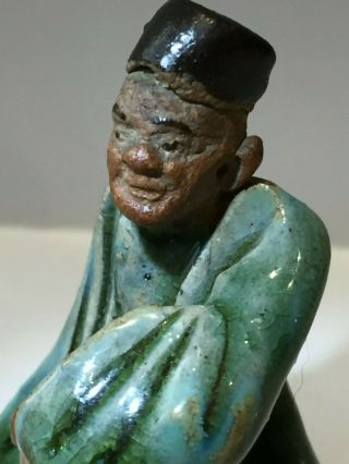 Rare Ming Dynasty Chinese Antique Shekwan Miniature Figure Bonsai