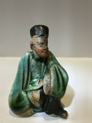 RARE Ming dynasty Chinese Antique Shekwan miniature figure Bonsai 2