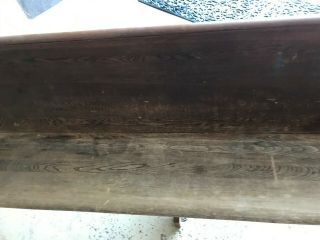 Antique Oak Church Pew 5