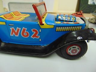 VERY Rare Vintage Nomura Tin Hot Rod 1930s Styled Toy 3