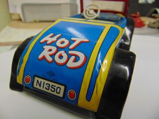 VERY Rare Vintage Nomura Tin Hot Rod 1930s Styled Toy 4