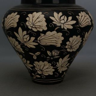 Jizhou kiln in the song dynasty painted lotus flower POTS. 5