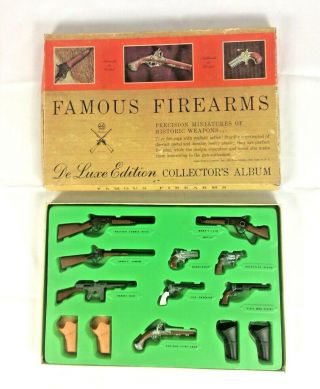 Vintage Marx Famous Firearms Cap Guns De Luxe Edition Collector 