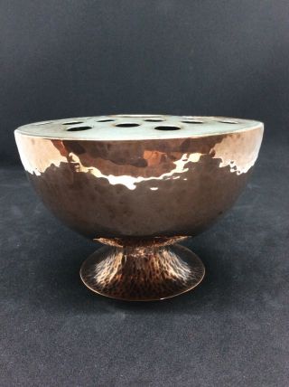 Antique Arts And Crafts Newlyn Copper Rose Bowl