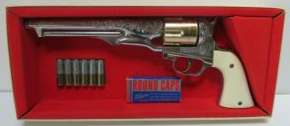 Hubley Colt 45 Cap Gun With 6 Unfired Bullets Never Fired Cap Gun