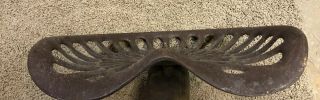 Vintage Deering Cast Iron Tractor Seat & Antique Metal Tractor Implement Seat 4