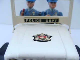 Nomura TN Police Patrol Jeep Battery Operated Tin Toy car boxed near 5