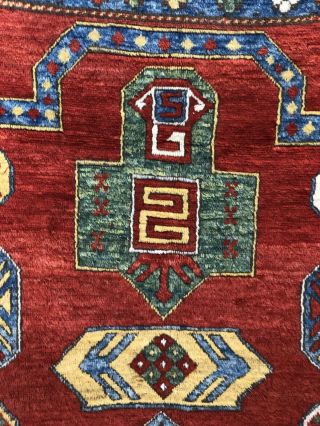 Auth: Vintage Caucasian Kazak Armenian Lori Pambak Organic Wool Beauty 5x8 Nr