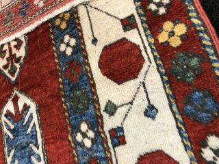 Auth: Vintage Caucasian Kazak Armenian LORI PAMBAK Organic Wool Beauty 5x8 NR 5