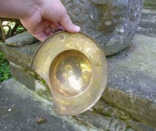 Antique Orig.  18th C Blood Letting Bowl Shaving Fleam Revolutionary War Brass