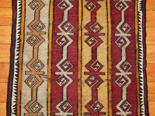 Rare Antique 19th Century Soumak Weave Kirsehir Turkish Yastik 22 