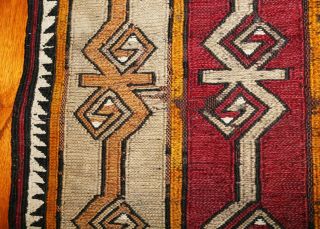 Rare Antique 19th Century Soumak Weave Kirsehir Turkish Yastik 22 