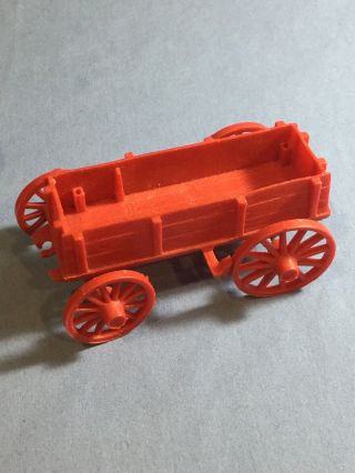 MARX WAGON TRAIN / Vintage Toy Rust Red Cover. 10