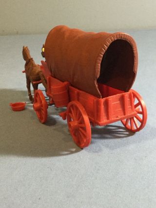 MARX WAGON TRAIN / Vintage Toy Rust Red Cover. 4