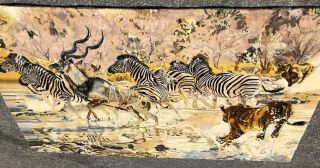 Auth: Vintage Fine HAND MADE Silk Chinese Animal Collectors Masterpiece 5x8 NR 5