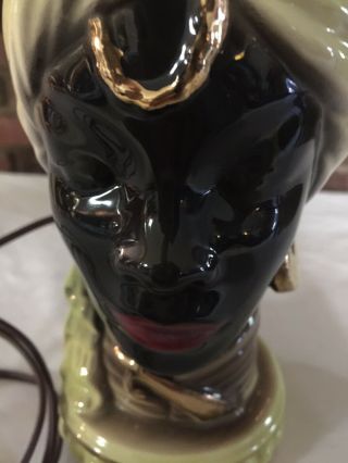 Black Moor Man And Woman Workable Porcelain Vintage lamps 7