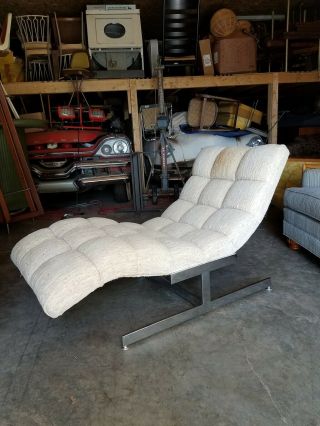 Mcm Vtg Wave Lounge Chair 50 