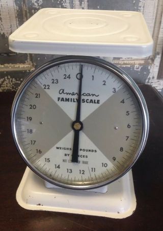 Vintage American Family Kitchen Scale,  25 Oz. ,  Farmhouse