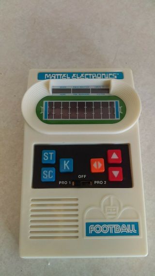 Vintage 1978 Mattel Football Electronic Game Hand - Held Game MIB 11