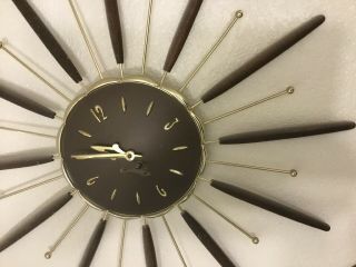 Mid Century Modern Sputnik Starburst Wall Clock Robert Shaw 1963 6