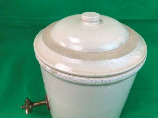 ANTIQUE RED WING POTTERY 2 GAL CROCK WATER COOLER with 2 LID RARE 11