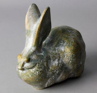 Rabbit sculpture object by a well known Japanese Metal artist R59 5