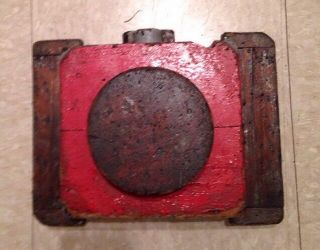 Antique Machine Age Industrial Wood Foundry Mold Pattern Steampunk Rustic Old