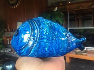Rare Bitossi Fish in Rimini Blue - Aldo Londi Design 4