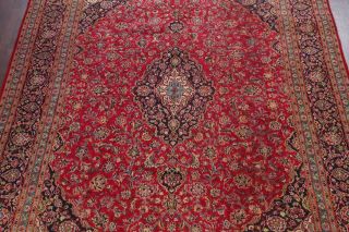 10x13 SEMI - ANTIQUE TRADITIONAL FLORAL ORIENTAL AREA RUG RED HAND - KNOTTED WOOL 4