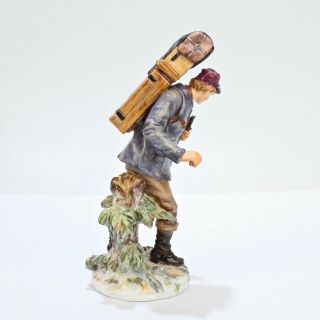 Antique Meissen Porcelain Figurine of Mountaineer - Hiker Bergwanderer Q190 g PC 5