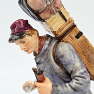 Antique Meissen Porcelain Figurine of Mountaineer - Hiker Bergwanderer Q190 g PC 8