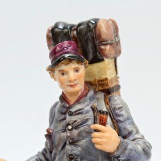 Antique Meissen Porcelain Figurine of Mountaineer - Hiker Bergwanderer Q190 g PC 9