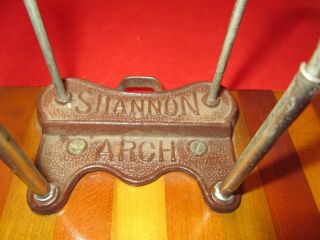 Vintage Shannon Arch Stacking Receipt Clipboard Wall Mount Industrial 1920s 14 