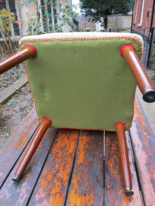 Fab Vintage Retro Mid Century Petite Cocktail Bedroom Chair Green 10