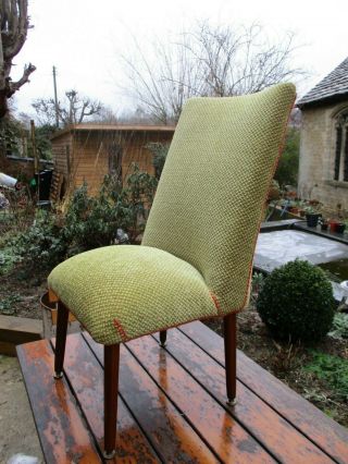 Fab Vintage Retro Mid Century Petite Cocktail Bedroom Chair Green 6