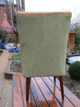 Fab Vintage Retro Mid Century Petite Cocktail Bedroom Chair Green 9