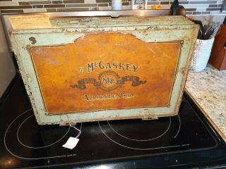 ANTIQUE THE MCCASKEY REGISTER COMPANY RECEIPT RECORDER CASH REGISTER ACCOUNTING 10