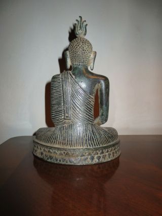 Sitting Bronze Buddha Statue from Sri Lanka Ceylon 2