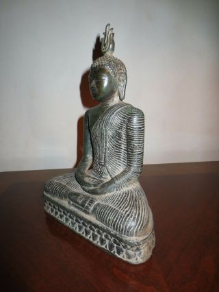 Sitting Bronze Buddha Statue from Sri Lanka Ceylon 4