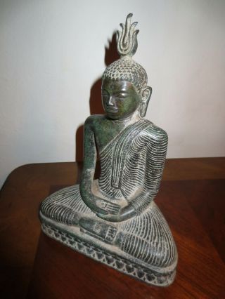 Sitting Bronze Buddha Statue from Sri Lanka Ceylon 5