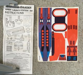 RARE Vintage 1978 Mattel BATTLESTAR GALACTICA Viper Launch Station Toy, 11