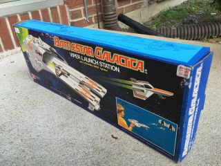 RARE Vintage 1978 Mattel BATTLESTAR GALACTICA Viper Launch Station Toy, 2