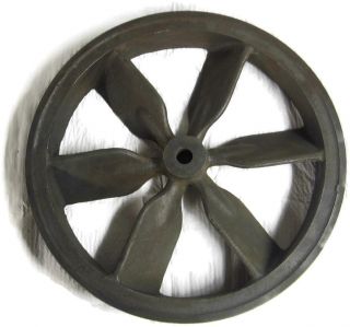 16 Inch Air Compressor Cast Iron Flywheel Pulley Spoked 3 Groove V - Belt Sheave 3