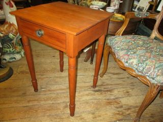 Antique Pine Sheraton One Drawer Stand 10